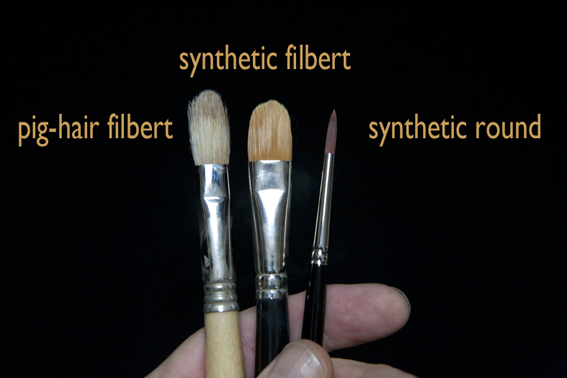 Brushes for oil painting