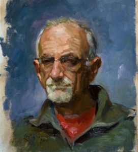 Portrait painting from live model - Ben Lustenhouwer