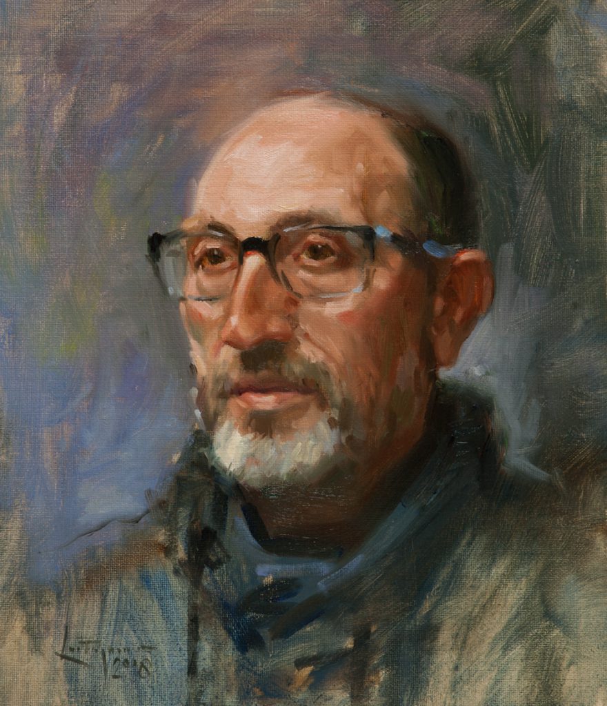 Start a portrait in oil. Explanation by Ben Lustenhouwer.