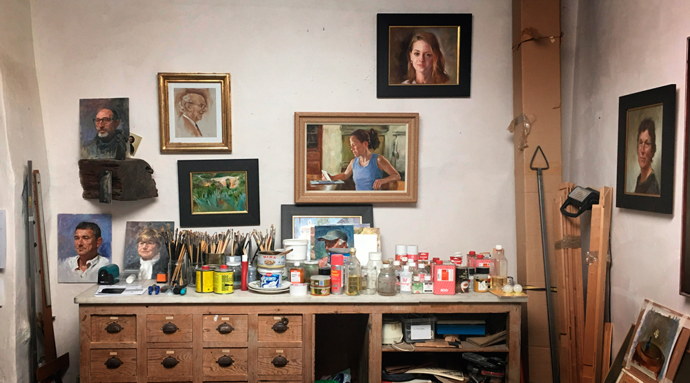 Stay organized in portrait painting