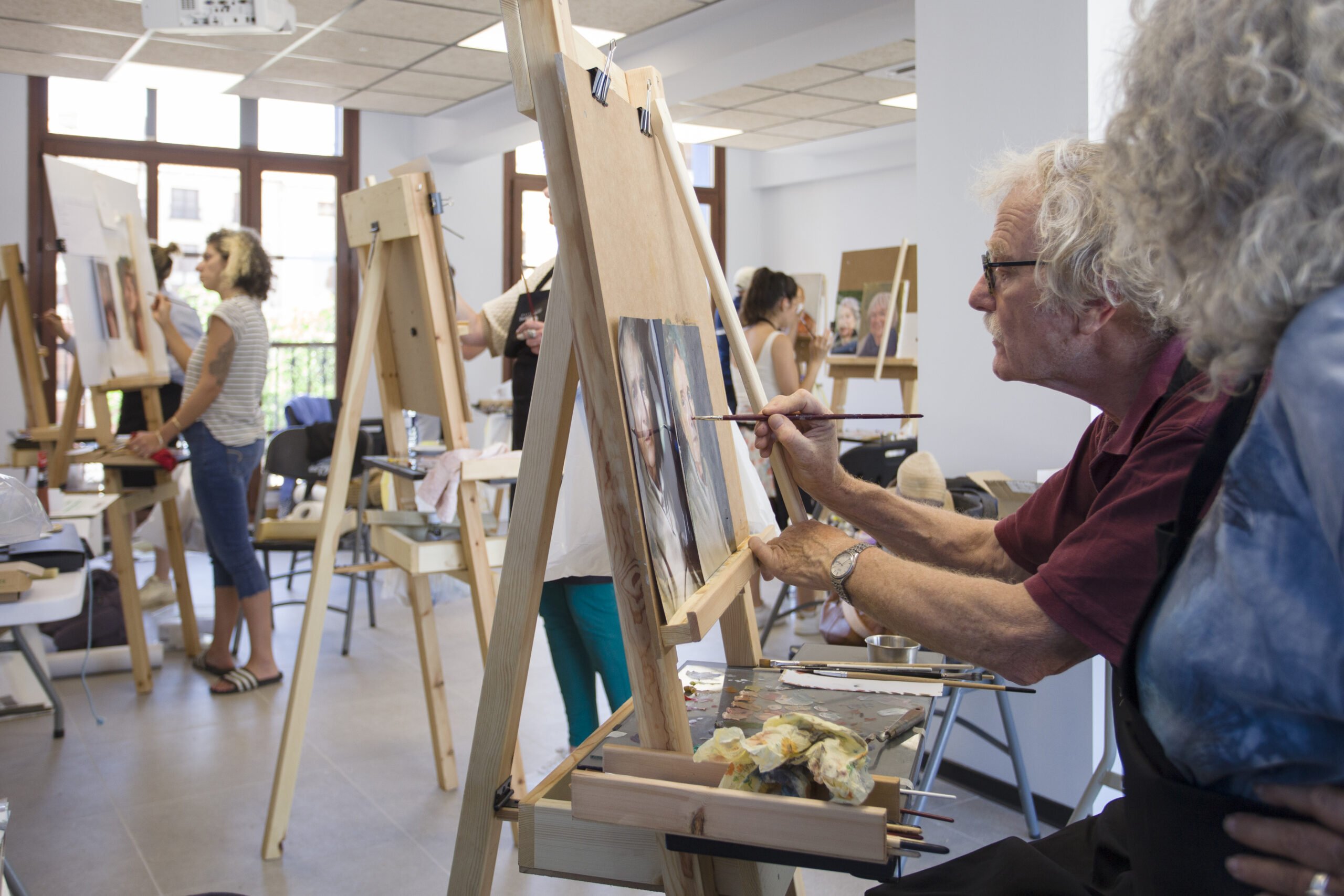 workshop portrait painting Chelva